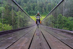 “Himmelsstiege”, Cycling path along the river Drau, Austria