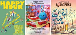 Happy Hour announcement posters